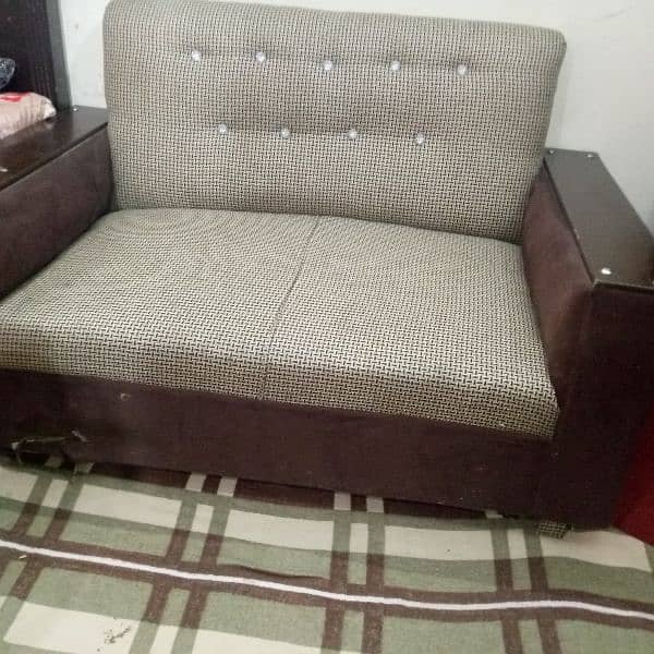 American wood sheet two seater sofa 1