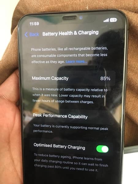 IPhone xs max condition 10/09 face ok display changed original 1