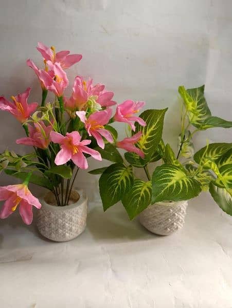 Artificial Flowers with pot ( On Demand) 0