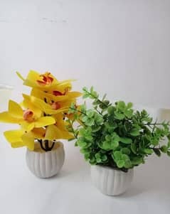 Artificial Flowers with pot ( On Demand)