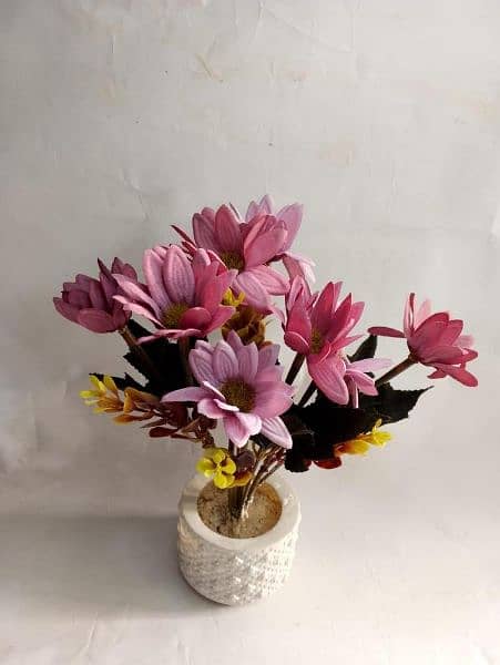 Artificial Flowers with pot ( On Demand) 6