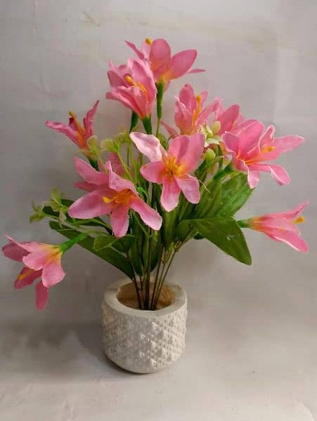 Artificial Flowers with pot ( On Demand) 9