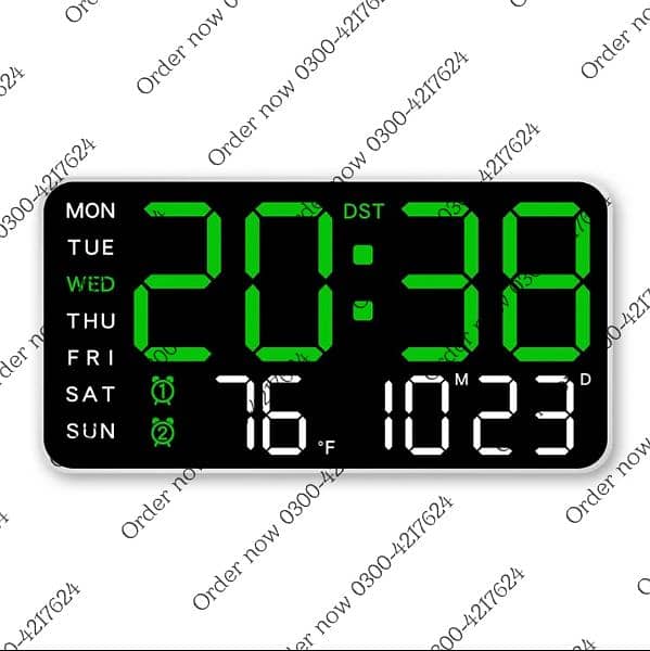 Voice Control Alarm wall Clock USB Powered LED Digital Clocks Te 1