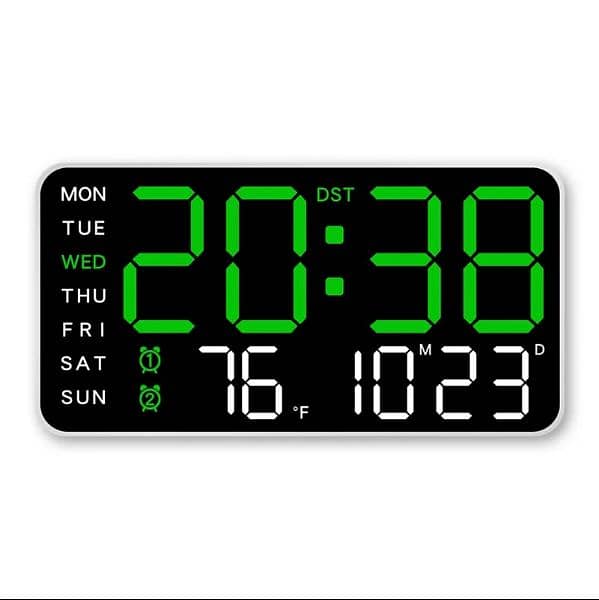 Voice Control Alarm wall Clock USB Powered LED Digital Clocks Te 5