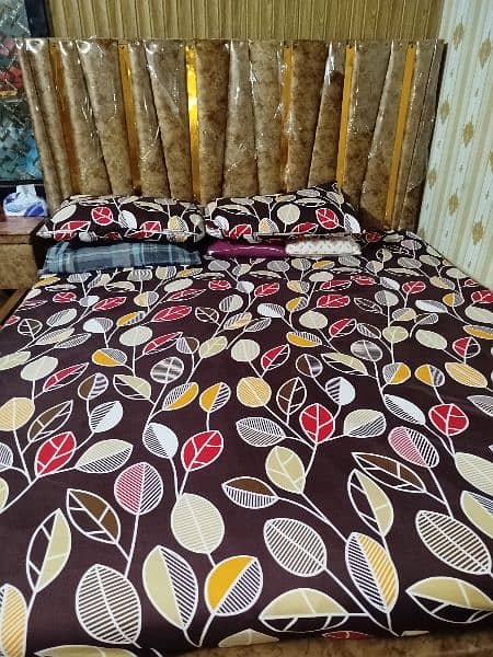 6 months used Bed Set In Golden Brown Colour. . . 4