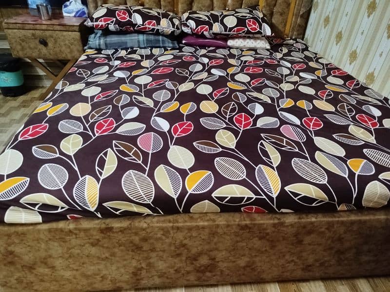 6 months used Bed Set In Golden Brown Colour. . . 6