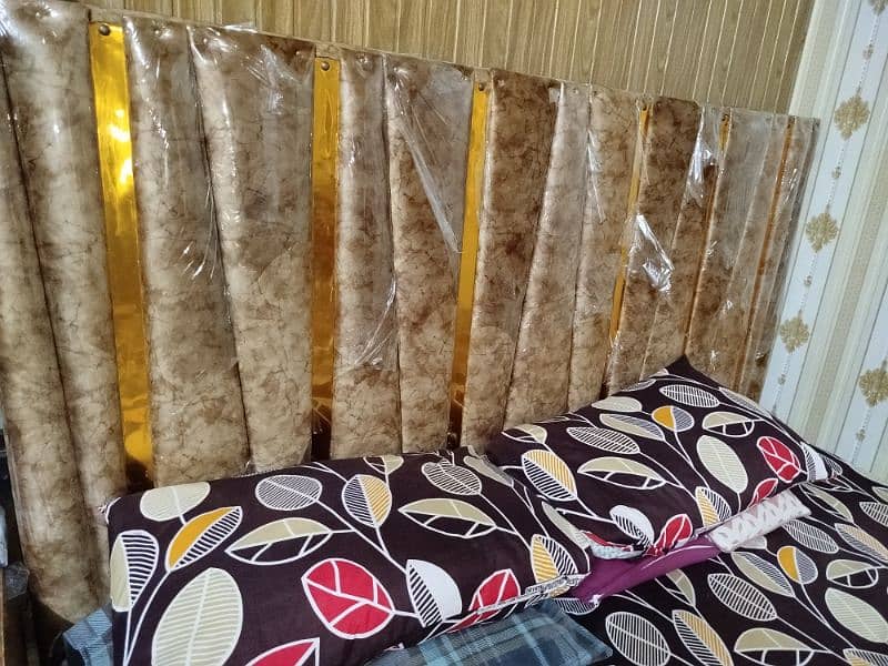 6 months used Bed Set In Golden Brown Colour. . . 8