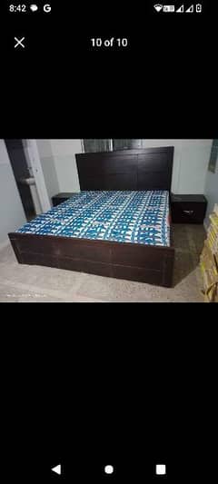 double bed with dresser