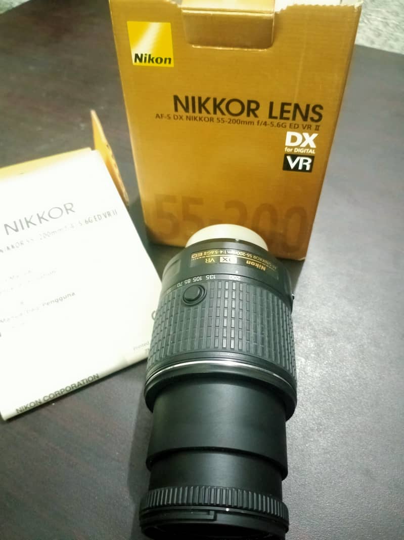 Nikon 55-200mm f/4-5.6G ED VR II Lens AF - S DX Nikon Lens 5