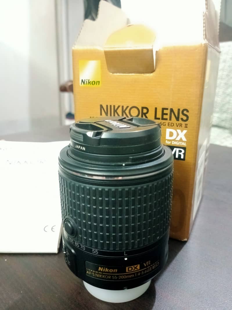 Nikon 55-200mm f/4-5.6G ED VR II Lens AF - S DX Nikon Lens 7