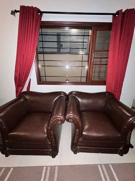 Leatherite Sofa Set 1