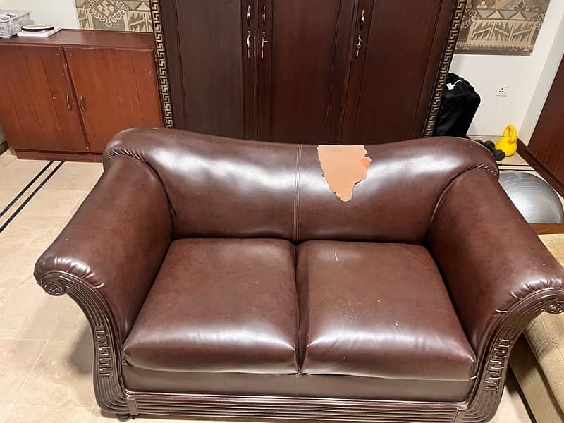 Leatherite Sofa Set 2