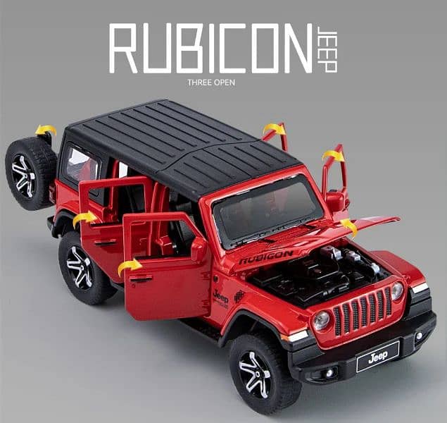 1:32 Diecast Rubicon Wrangler Jeep 3