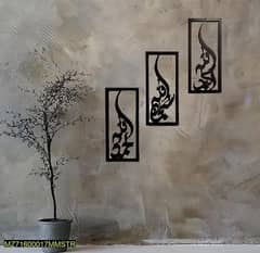 Modern 3D Art MDF Wall Painting, Pack of 3