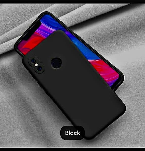 Redmi Note 5pro Soft Black Silicone Back Cover 1