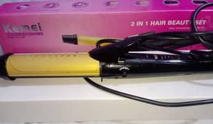 kemei 2 in 1 hair straightener and curler