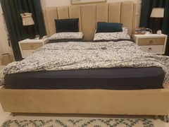 King Size bed with side drawer and dressing table