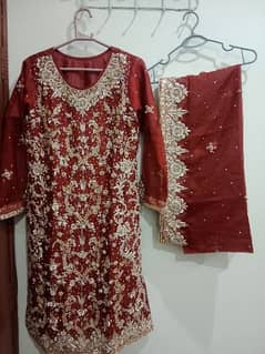 Original Organza New cloth Naqshi dabqi work complete 3 PC