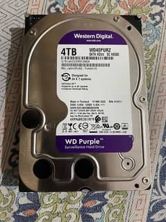 4 TB HARD DRIVER FOR WD PURPAL