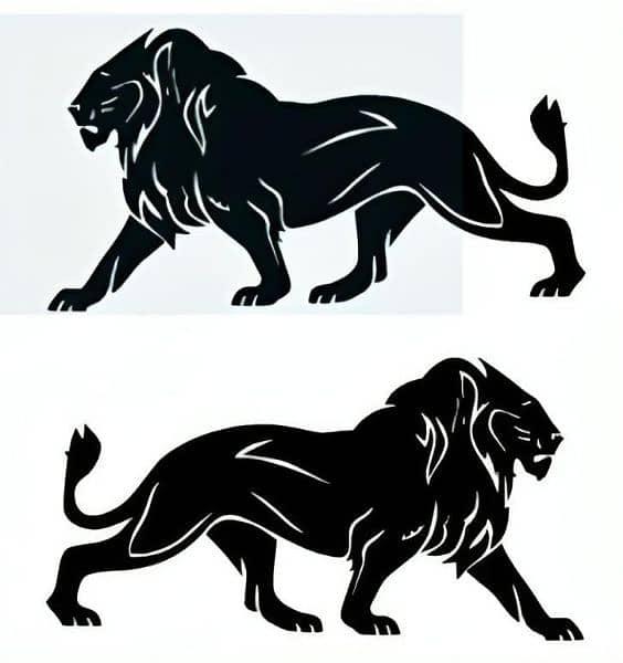 2 Pcs Loin Running Stickers 25x21cm | 0323-6342137 1