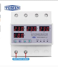 100A TOMZN 3 phase 3P+N Din rail phase selector