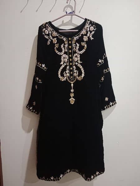 Brand New Pure velvet original Granted Suite With Agha Noor Design 0