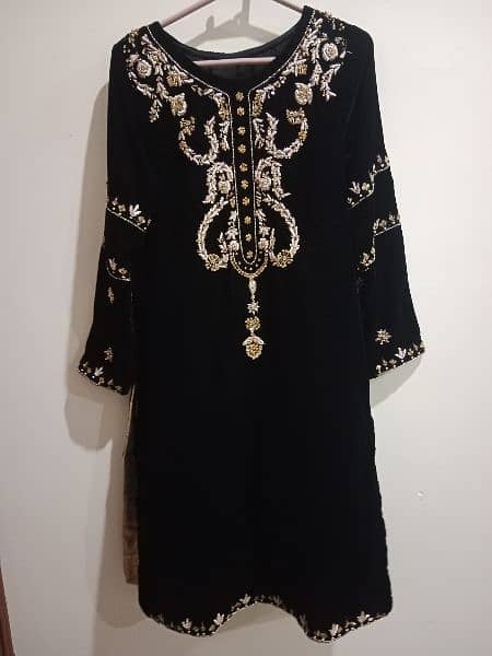 Brand New Pure velvet original Granted Suite With Agha Noor Design 5