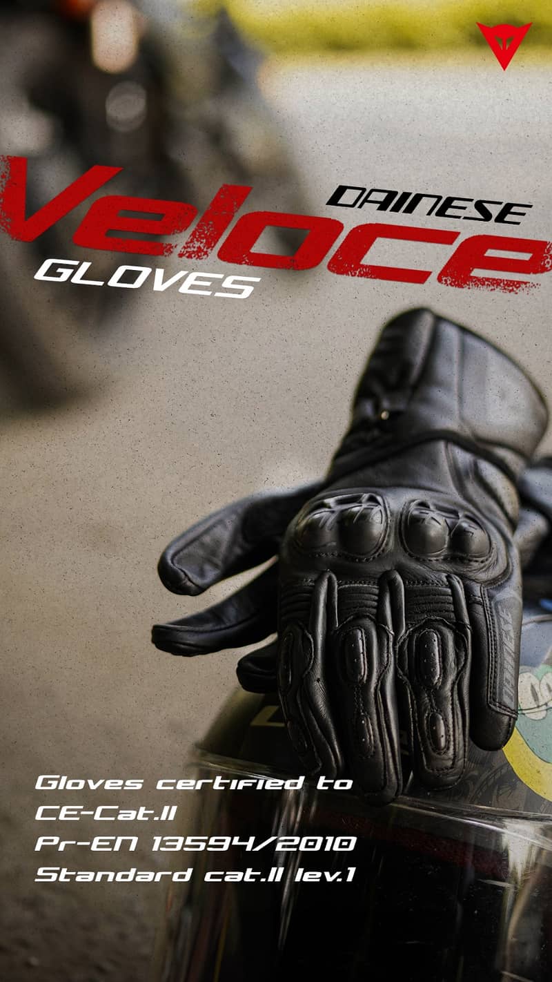 Imported DAINESE VELOCE Racing GLOVES 7