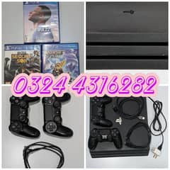 ps4 pro 1 TB 10/10 condition, 2 controllers and 3 games