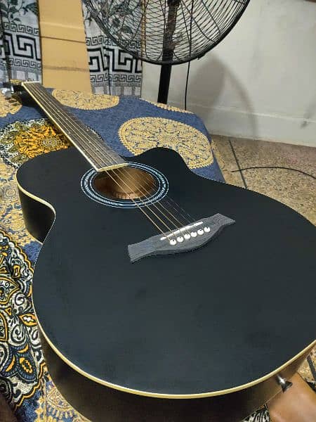 Acoustic guitar Matte Black Colour 6