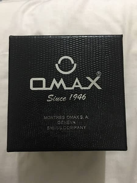 Omax Quartz Chronograph WR 50 Genuine watch 0