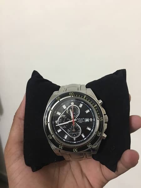 Omax Quartz Chronograph WR 50 Genuine watch 3