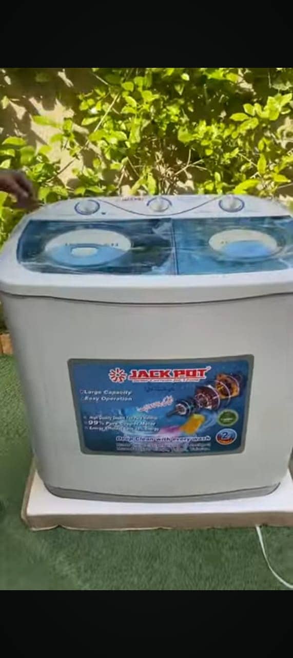 Jackpot JP-7077 Semi Automatic Twin Tub Washing Machine 12KG 1