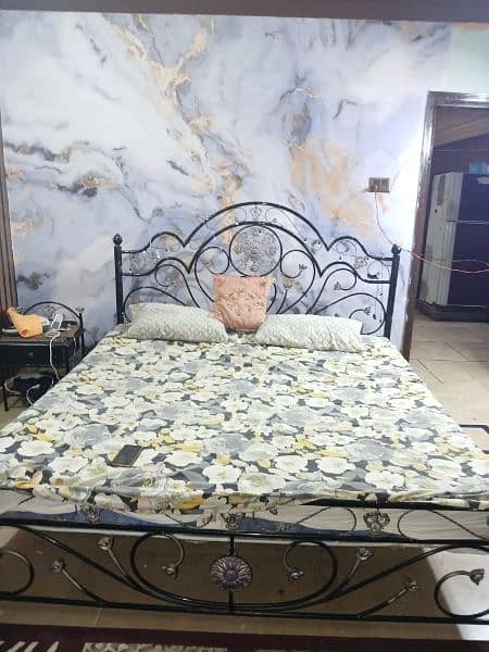 Rod Iron bed set for sale 1