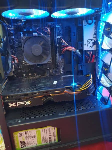 Ryzen 5 2600 gaming pc with Rx580 graphics card a320 motherboard 5