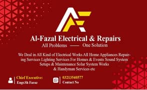 Room Coolers/Microwave/Electrician Service/Home Appliances Repairing