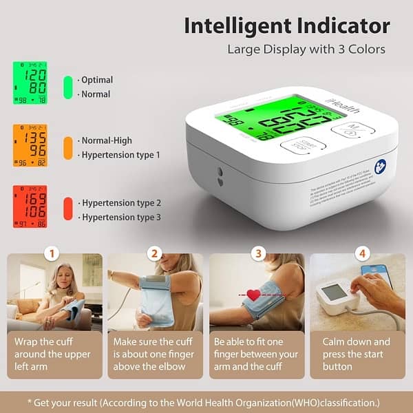 iHealth Track Smart Upper Arm Blood Pressure Monitor App Control 1