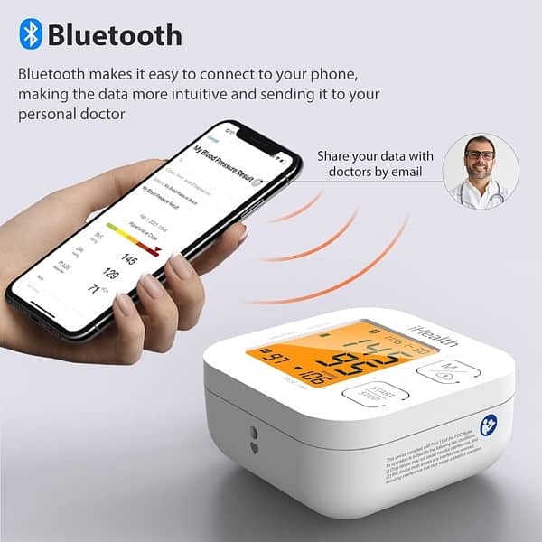 iHealth Track Smart Upper Arm Blood Pressure Monitor App Control 2