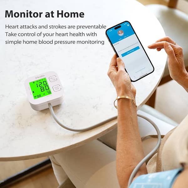 iHealth Track Smart Upper Arm Blood Pressure Monitor App Control 4