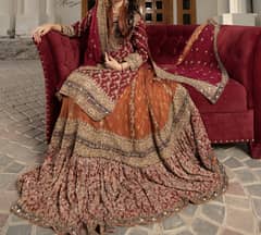 Royal heavy Embroidered, trending Bridal Lehenga for sale.