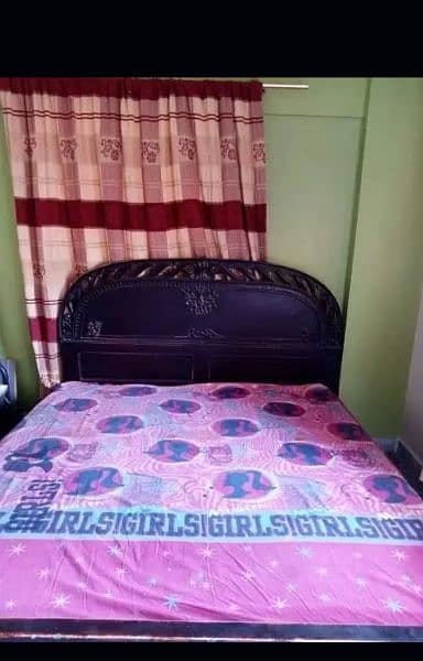 King size bed with dressing & 2 side tables 8