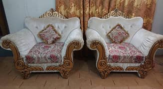 royal sofa set 7 seater with cushions