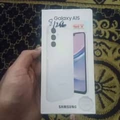 samsung galaxy a15 8gb 256gb  just box open brand new peace