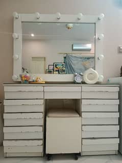 Dressing Table With 8mm Mirror And Stool