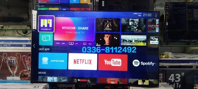 HOT SALE 43" 48" 55" 65" 75" 85" SMART LED TV UHD 2K AND 4K RESOLUTION 2