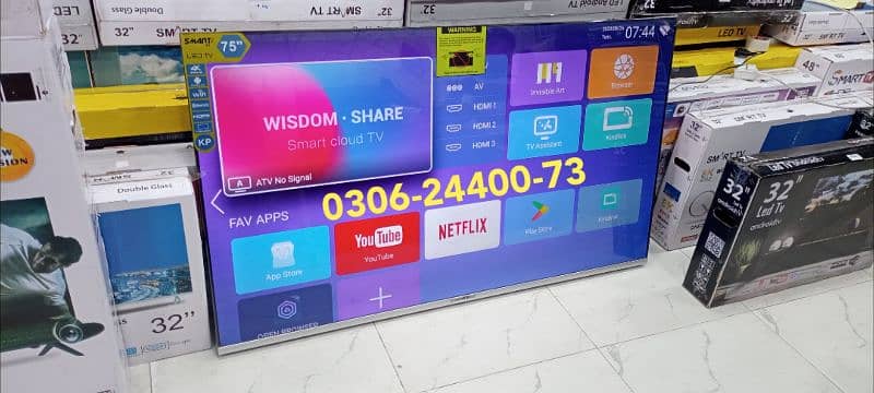 65" 75" 85" Led Tv Smart / Android New latest model UHD 4k Bezeless 3