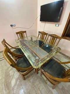 DINING TABLE WITH 6 CHAIRS