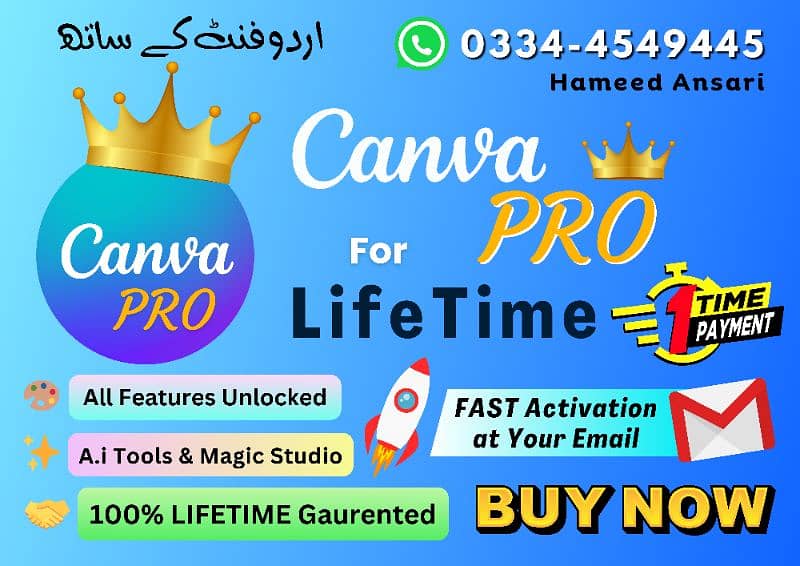 CANVA PRO LifeTime in Rs. 500/- CanvaPro 100% LifeTime Warranty 4