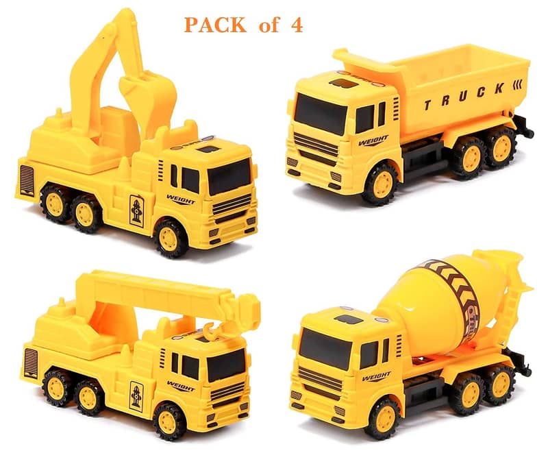 4-piece Set Educational Children's Toy Warrior Engineering Vehicle 19