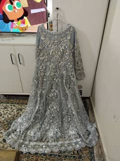 brand new silver peshwas with beautiful sequence and moti work